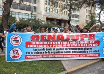 CENAJUPE-CGTP cuestionan promulgación de ley sobre reforma de pensiones y exigen su derogatoria