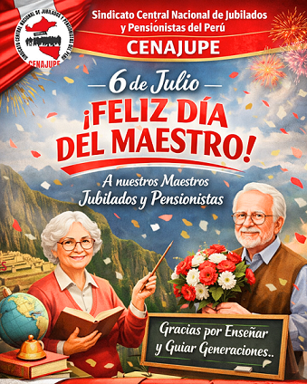 CENAPUPE saluda a todos los maestros del Perú